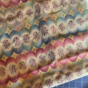 Remnant  floral upholstery fabric